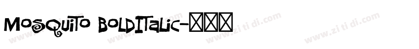 Mosquito BoldItalic字体转换